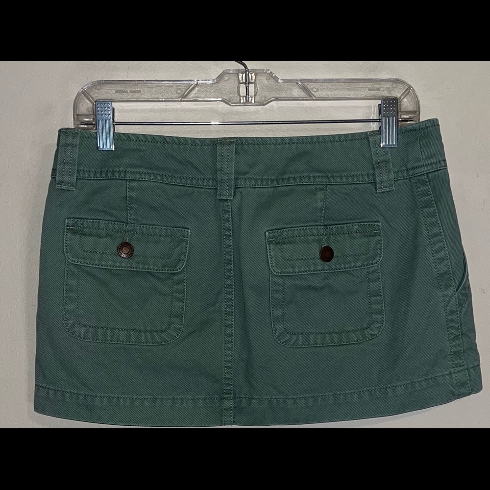 Abercrombie & Fitch Green Mini Skirt Indie Sleaze Boho